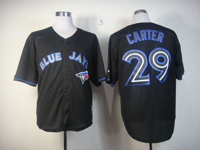 Men Toronto Blue Jays 29 Carter Black MLB Jerseys